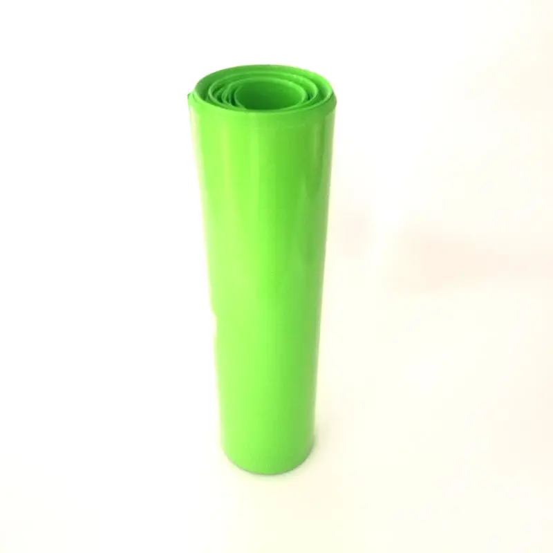 1KG Frucht Grün PVC Schrumpf Schlauch 300mm Abgeflacht Breite 18650 Lithium-Batterie Hülse Schläuche Li-Ion Schrumpf film Abdeckung