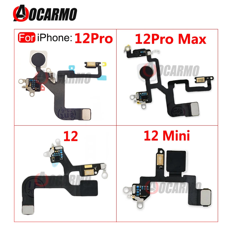 For iPhone 12 / 12 Pro Max /12 Mini / 12Pro Flash Light With Top Noise Reduction Microphone Flex Cable Replacement Repair Parts