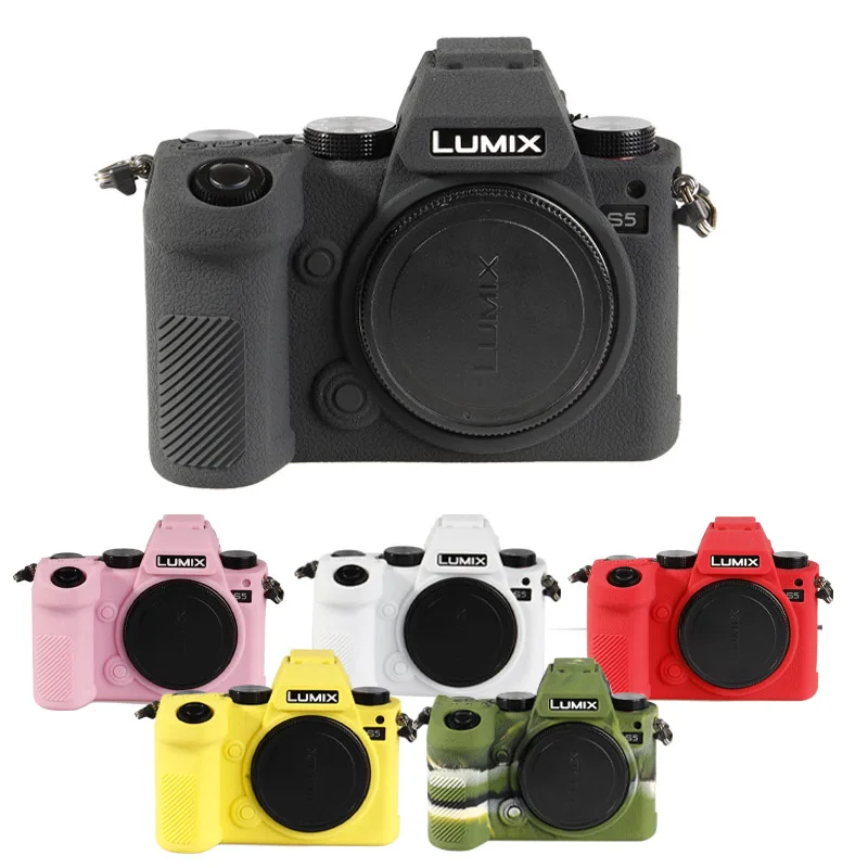 For Panasonic S5 Silicone Rubber Camera Protective Body Cover Skin Camera Bag Protector Case