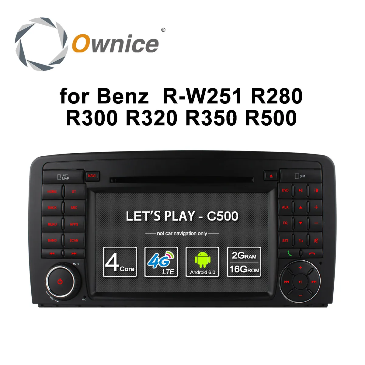 

Car Screen for Mercedes-Benz R Class W251 R280 R300 R320 R350 R500 Car Player Radio 8 Core 32G ROM 4G GPS SIM LTE