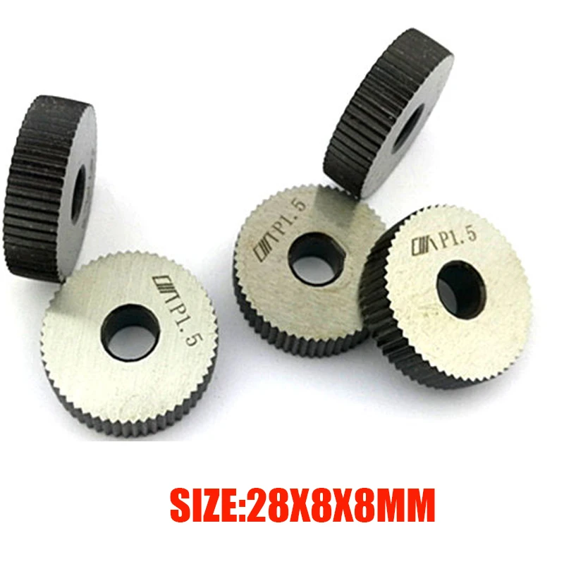 Imagem -02 - Roda Serrilhada Linear Antiderrapante de Aço de Alta Velocidade para Torno de Metal Volante Único e Reto 1.0 mm 1.5 mm 2.0 mm e 3.0 mm