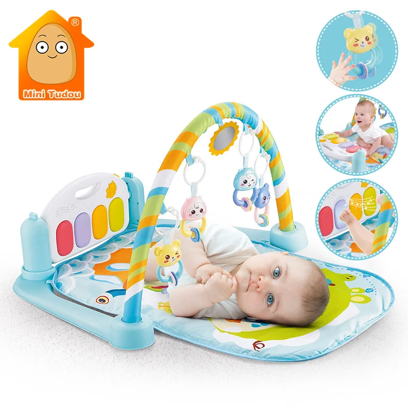 

Baby Musical Gym Play Mat Soft Lighting Music Fitness Crawling Piano Activity Rug Early Educational Toys For Infants 0 24 Months