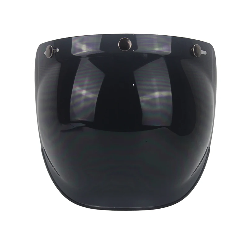 Helm-Blasenvisier, hochwertiges Visier für Motorradhelme mit offenem Gesicht, 12-farbig erhältlich, Vintage-Helm-Windschutzscheibenschild