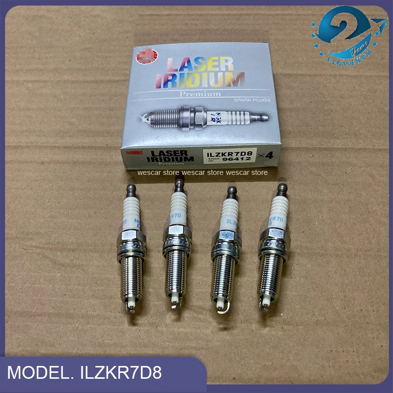 

4PCS X Genuine OEM Parts Auto Iridium Spark Plug 09482-00642,ILZKR7D8 For Suzuki New Vitara SX4 S-cross Swift 1.0T, 1.4T Engine