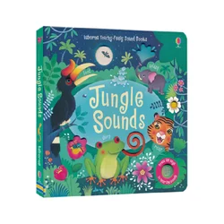 Usborne Touchy-Feely Sound Books Jungle Sounds  English Educational 3D Flap Picture Books Children Kids Reading Book