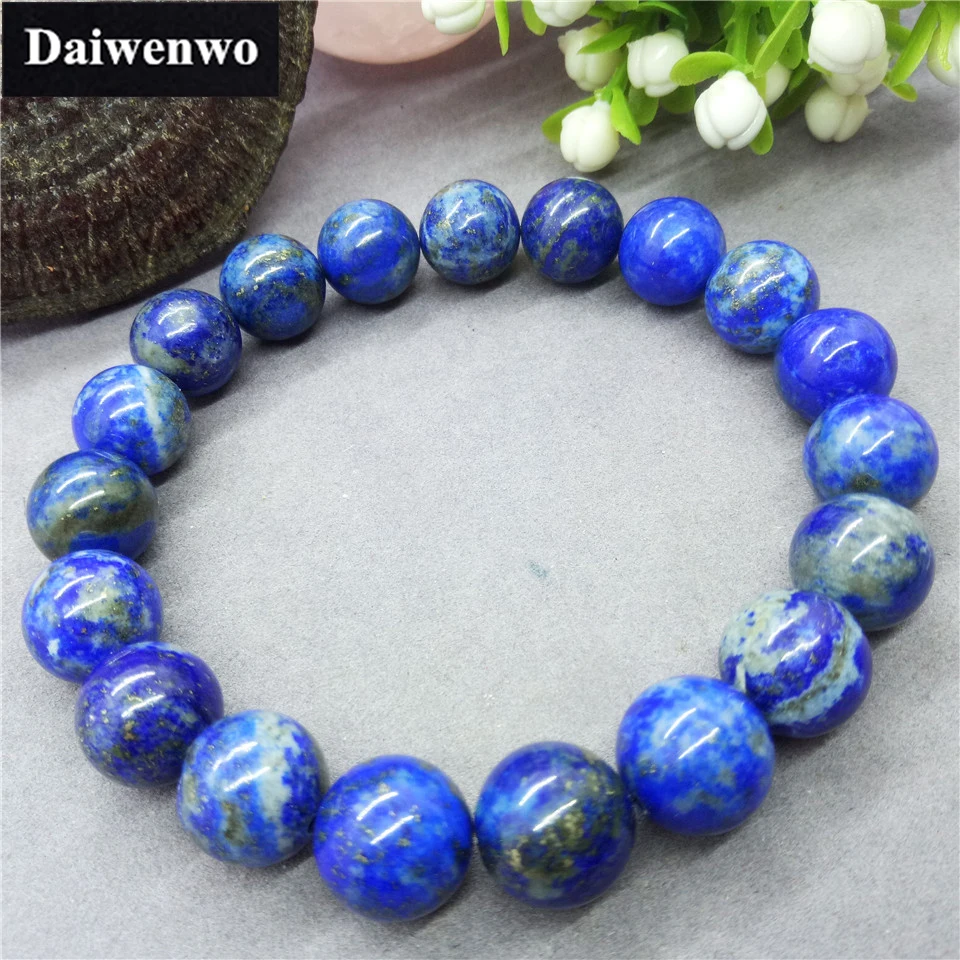 Natural Stone 5A Afghanistan Lapis Lazuli Beads Bracelet Charms Wholesale