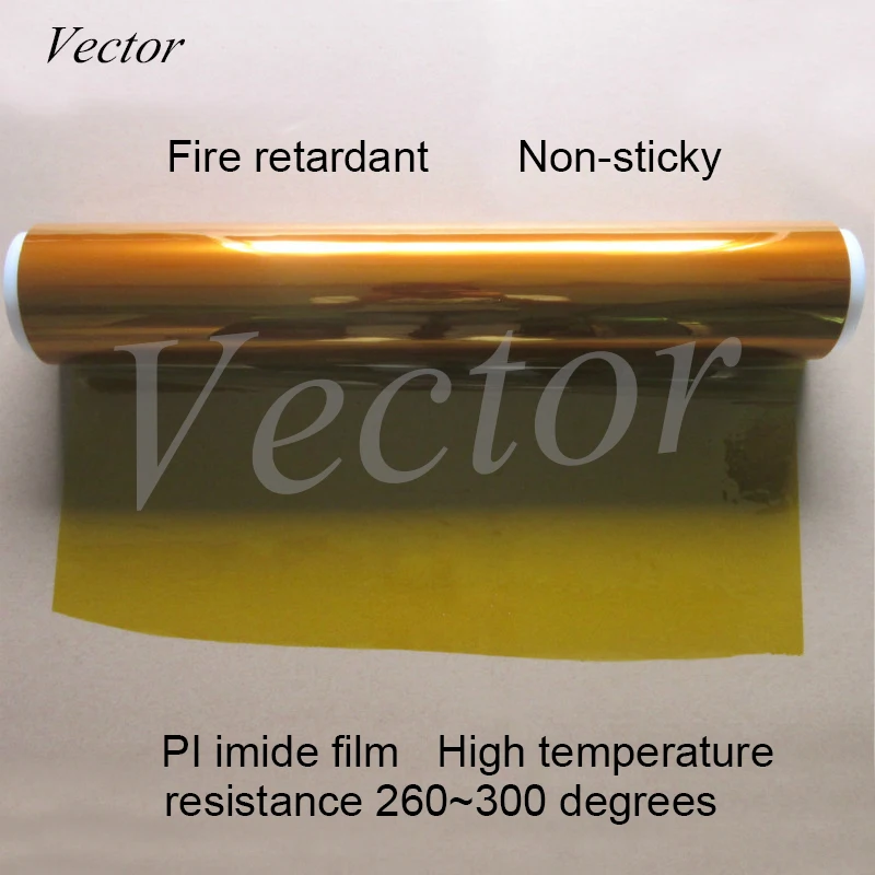 Filme de Imida de Ouro para Dedo Película de Imida de Alta Temperatura pi com Espessura de 0.025 mm