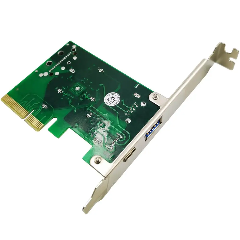 Pci-e pciexpressからusb 3.1 gen 2 (10 gbps) タイプaタイプc拡張カード (windows 7/8/8/1/10用)