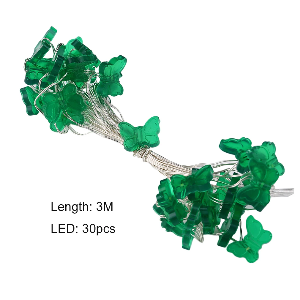 Butterfly Shape 3M 30LED Super Bright Button Battery String Light Party Festival Wedding Party Decoration Fairy String Light