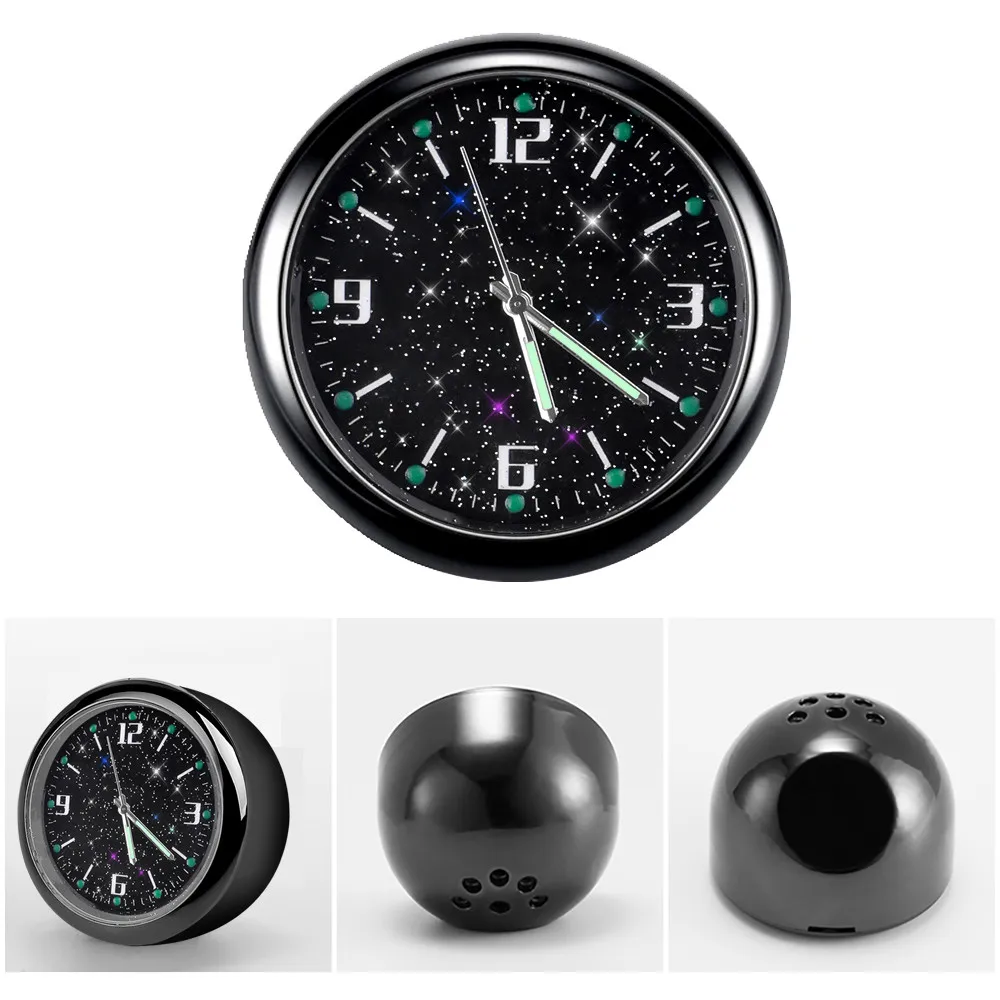 Car Clock Ornament Auto Watch Decoration Automobiles Interior Dashboard Time Display Digital Pointer Clock In Car Accessories