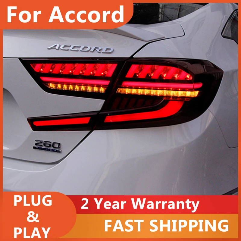 

Задний фонарь для Honda Accord, задний фонарь 2018 2019, задние фонари Accord, задние DRL, противотуманные фары, указатель поворота, задний ход