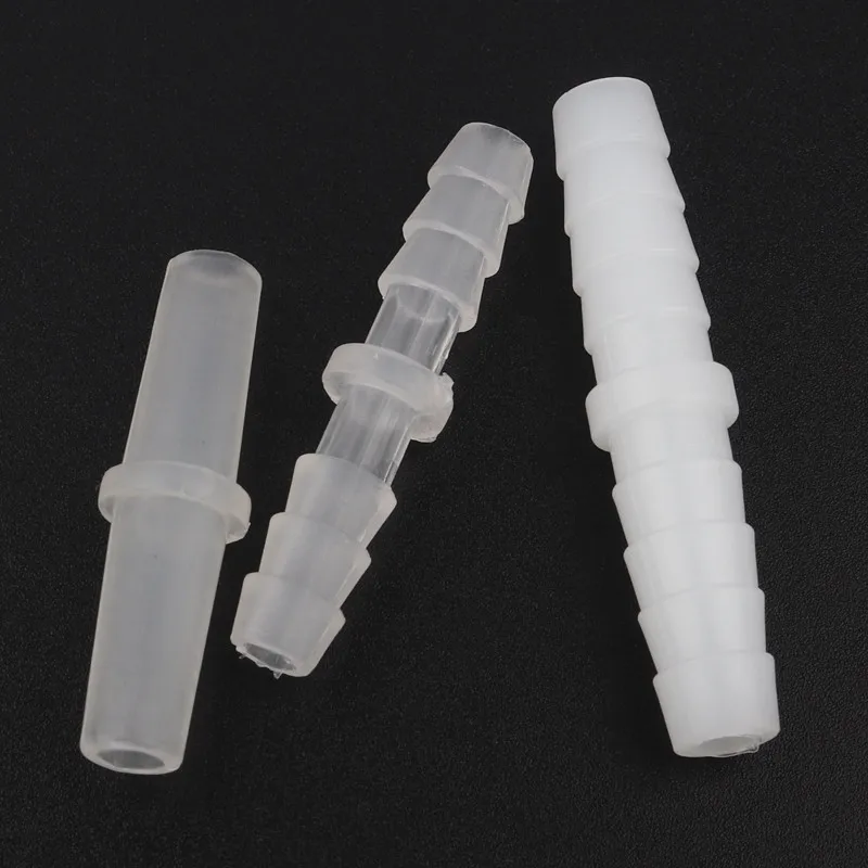 10pcs/lot 3-10mm Plastic Connectors Drip Irrigation Fittings Aquarium Fish Tank Air Pump Aerator Flat Mouth/Pagoda Hose Joints