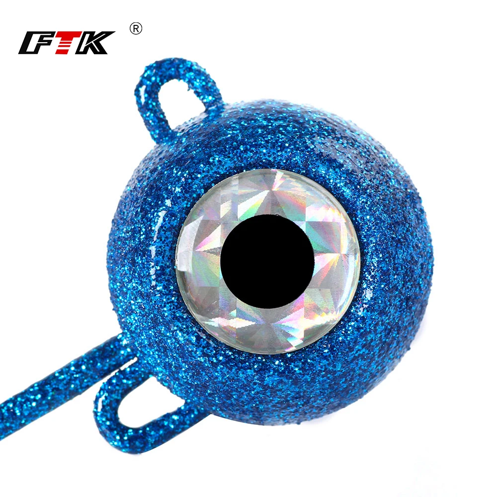 FTK-anzuelo de pesca con cabeza plomada, 120g/140g/160g/180g, señuelo suave para Sábalo, cebo fuerte para Jigging, aparejos de pesca de atún con ojo