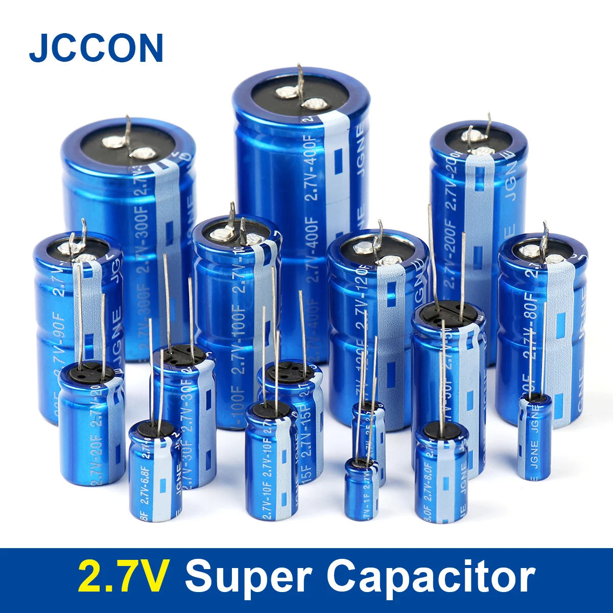 2Pcs Super Capacitor 2.7V 1/2/3/6.8/8/10/15/20/30/40/50/80/90/100/120/200/300/400 Farah Capacitors Car Recorder Supercapacitor