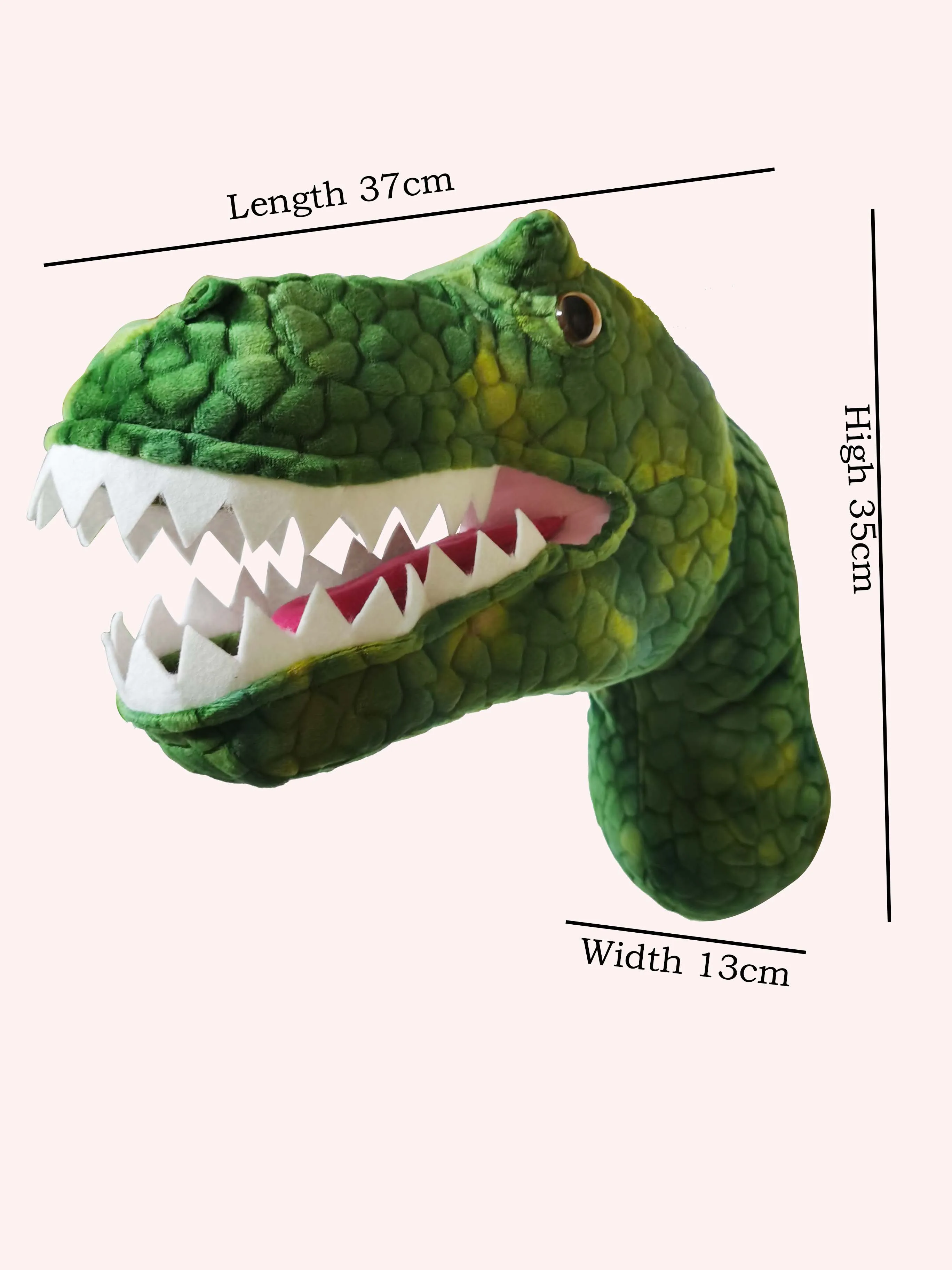 New Design  T-Rex Head For Wall Decoration Dinosaur Creative Plush Dinosau Ttyrannosaurus Stuffed Animal Plushtoys