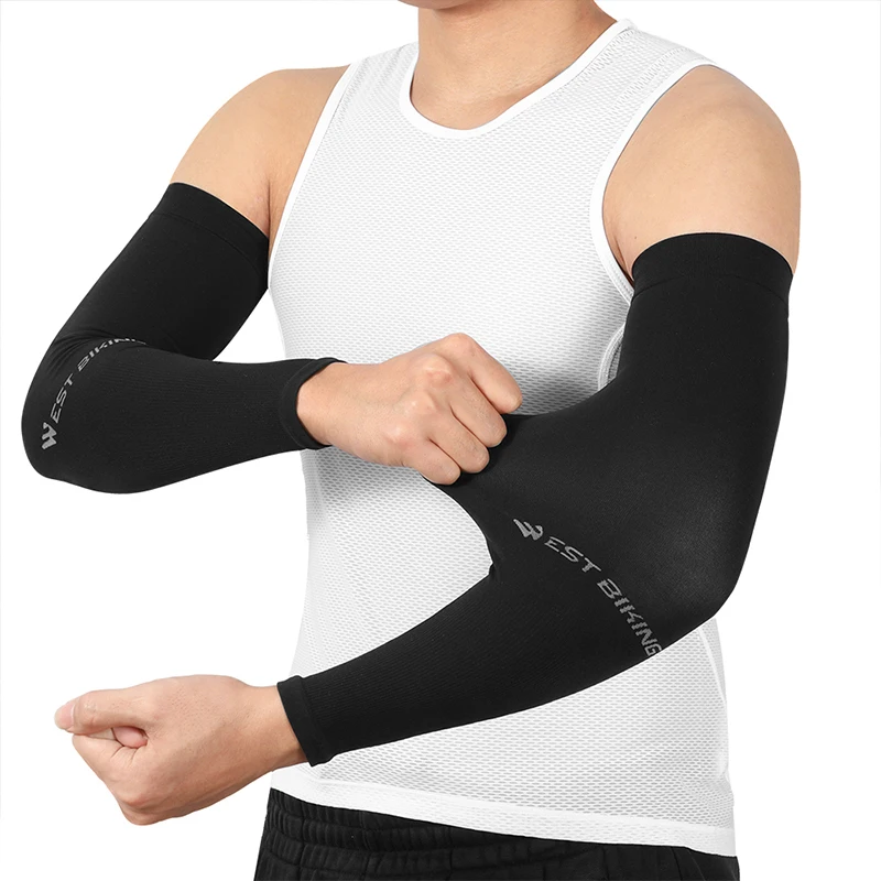 Manchons de protection solaire d\'été, manches de glace, manches de bras de cyclisme respirantes à séchage rapide, protection UV, manches de