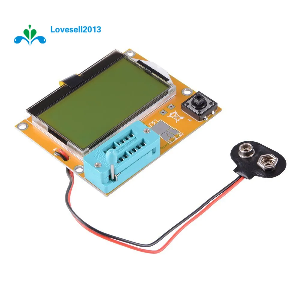 Multímetro de LCR-T4 Mega328 M328, probador de Transistor de retroiluminación LCD, medidor ESR de capacitancia de diodo y triodo, pantalla MOS PNP NPN LCR 12864