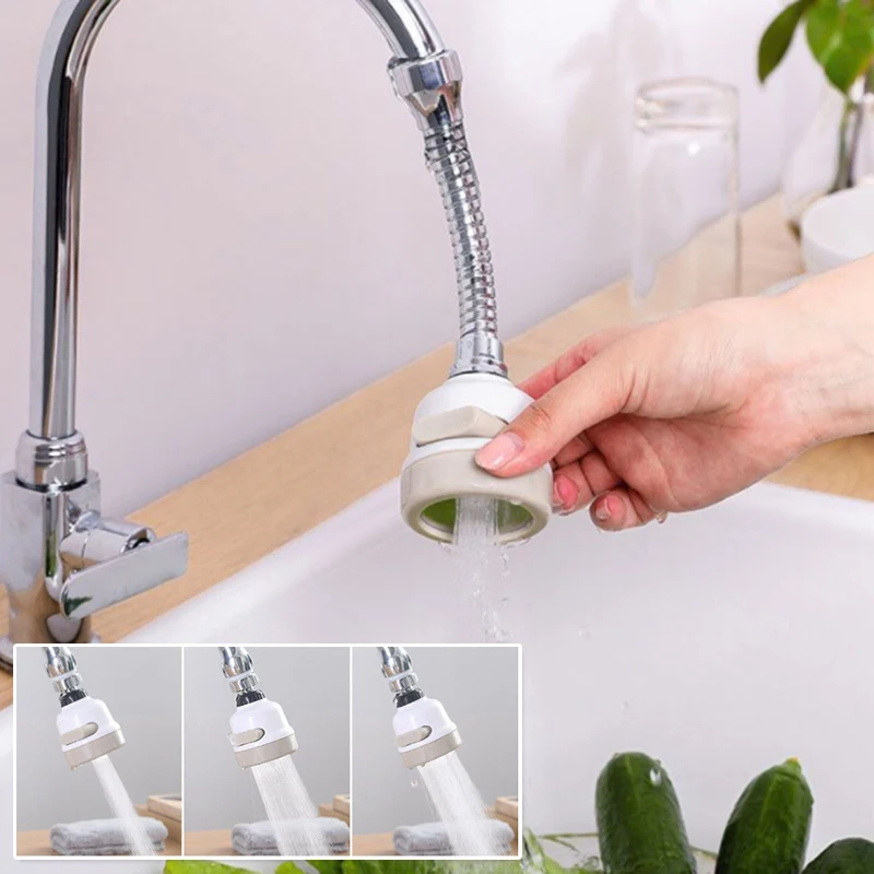 360 ruota l'adattatore del rubinetto della cucina Spray filtro del rubinetto della testa del rubinetto a risparmio idrico