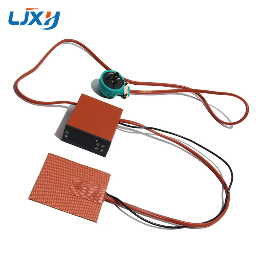 LJXH 50/60/80/120mm Silicone Rubber Heating Plate with Intelligent Digital Display Thermostat Temperature Control Meter