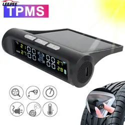 TPMS Sensors Car Tire Pressure Monitoring System Solar/USB Digital LCD Wireless Off Road 4x4 Automobile Accessories Universal