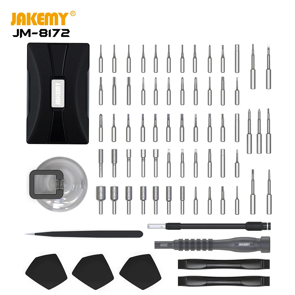 JAKEMY JM-8172 Precision Magnetic Screwdriver Set Torx Bits Screw Driver for Mobile Phone Computer Tablet Watch Repair Tools Kit