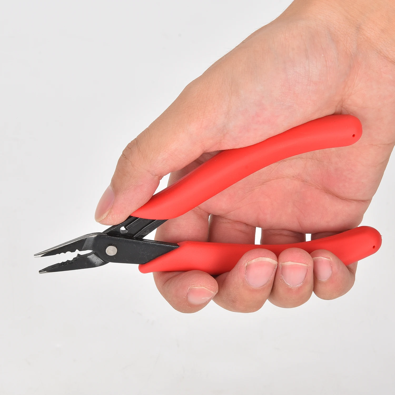 Imagem -02 - Aço Carbono Crimping Alicate Jóias Fazendo Suprimentos Crimper para Crimp Beads Vermelho 45