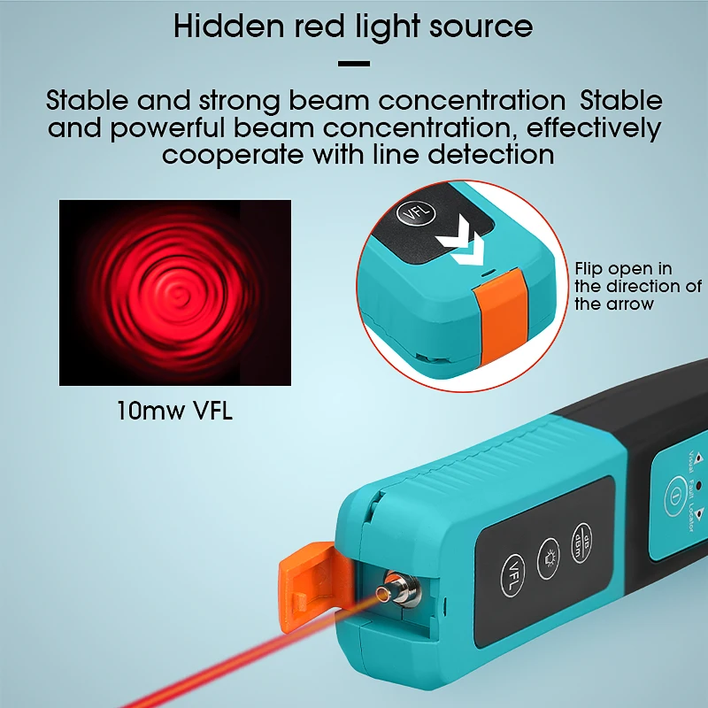 High quality Fiber Optic Identifier Live Fiber Optical Identifier with Built in 10mw Visual Fault Locator