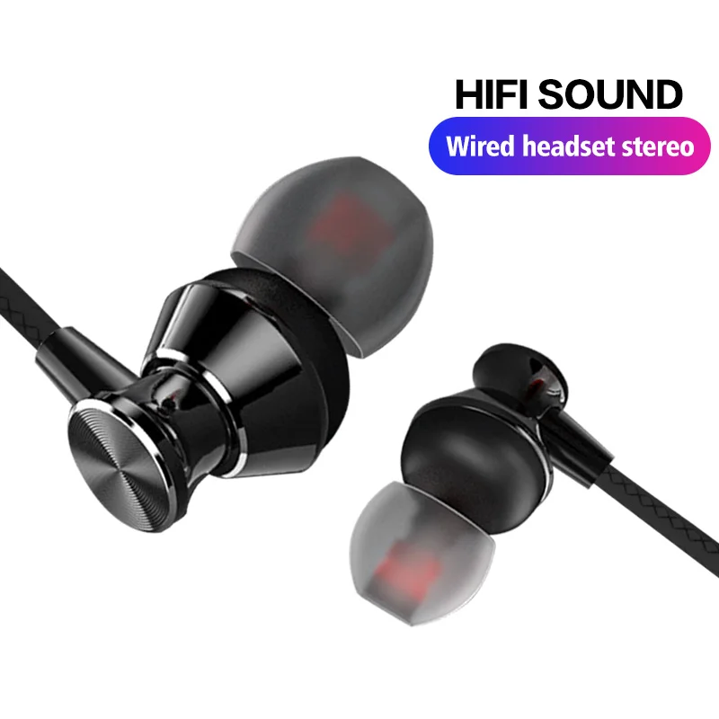 FONKEN For Xiaomi Earphone Wired Control Bass Stereo Earbuds Sports Waterproof Earphone Music Headsets For Samsung Huawei Earbud