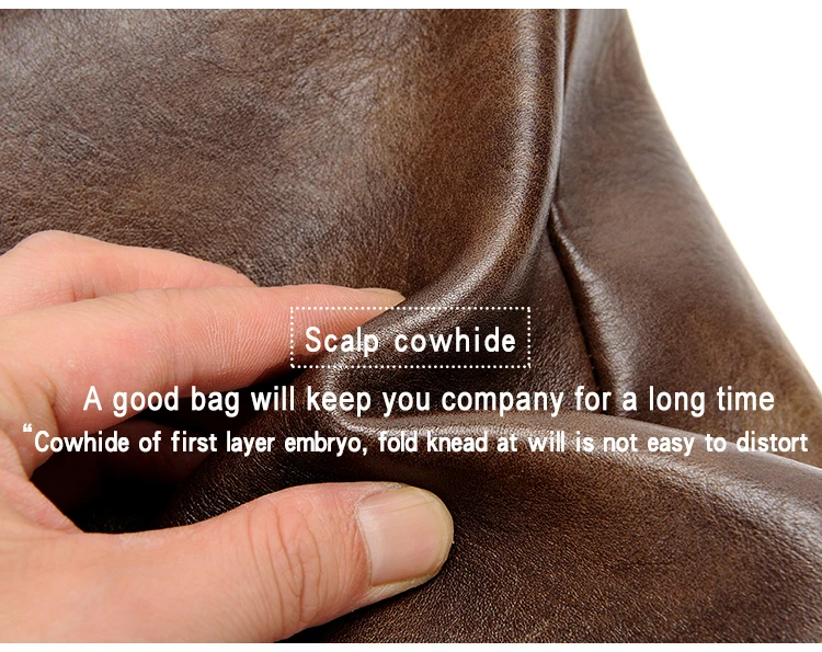 Kangaroo Luxury Brand Men Sling Bag Leather Side Shoulder Bag For Men Husband Gift Business Messenger Crossbody Bag Male Handbag