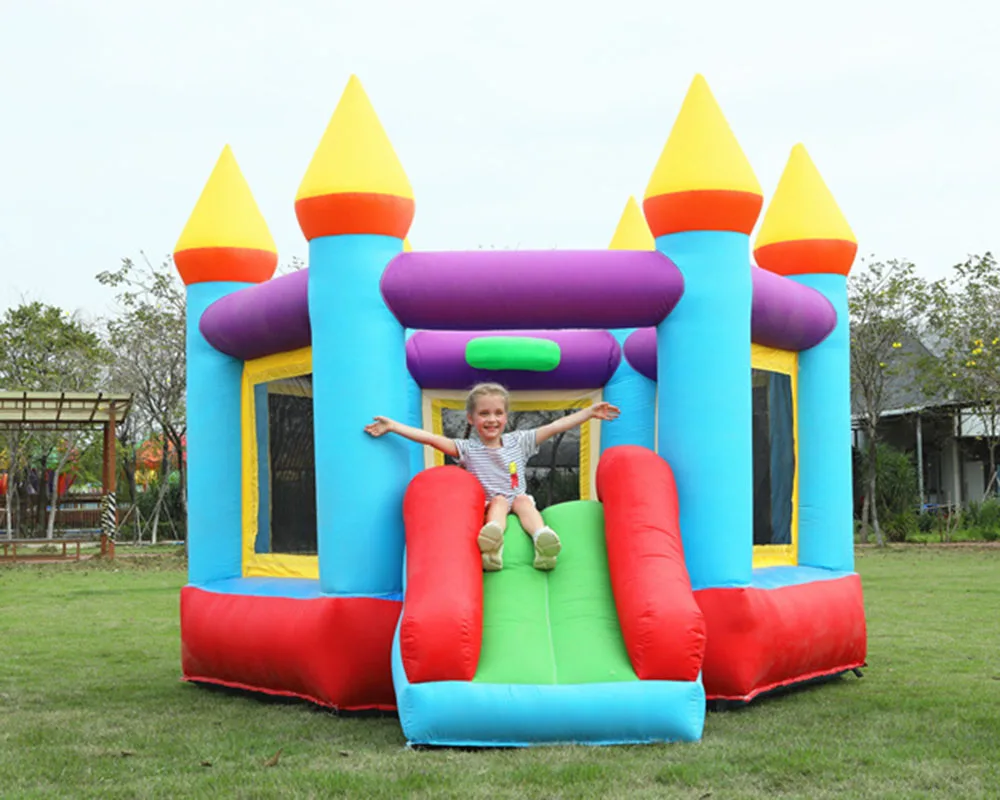 

Inflatable Jump bounce house, Commercial bouncer bouncy jumping castle for kids with blower free shipping