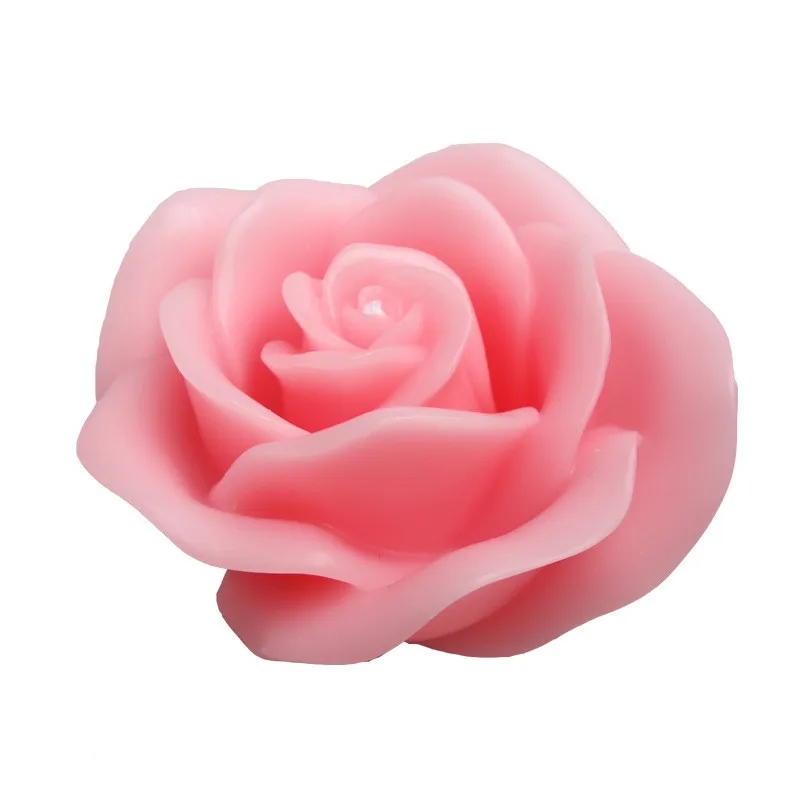 Big Size 3D Bloom Rose Flower Candle Mold Silicone Mold Candle Making Handmade Flower Soap Mold