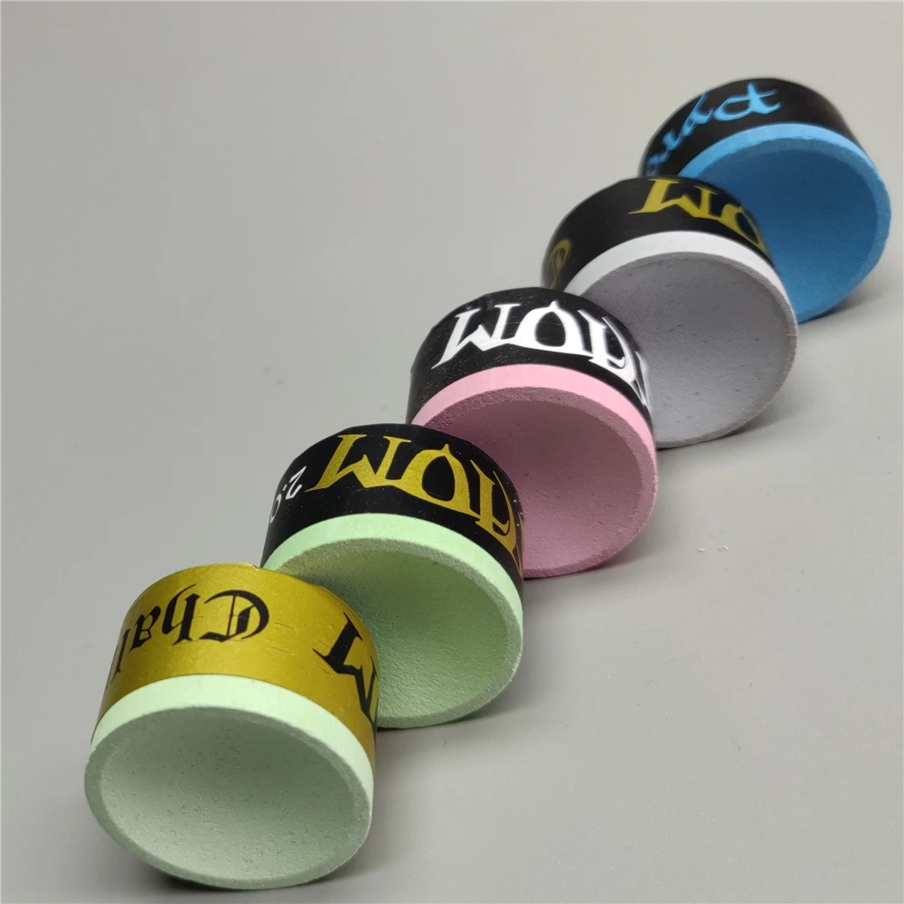 Taom Chalk Pink Pyro Chalk Taom Soft Chalk Blue Billiard Pool Chalk Green Snooker Professional Durable Billiard Accessories