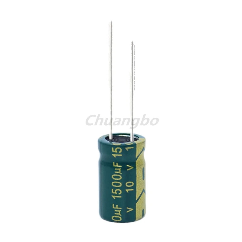 10pcs 10V1500UF 10*13 1500UF 10V Low ESR/Impedance high frequency aluminum electrolytic capacitor size 10*13MM 1500UF 10V 20%
