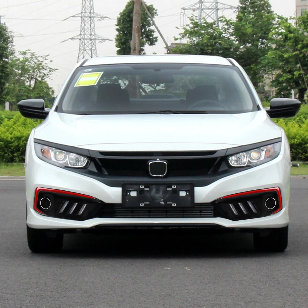 OKEEN 2p LED Car Daytime Running Light For Honda Civic 2019 2020 led Driving Turn Siganl Flowing Fog Light  DRL Auto Accessories