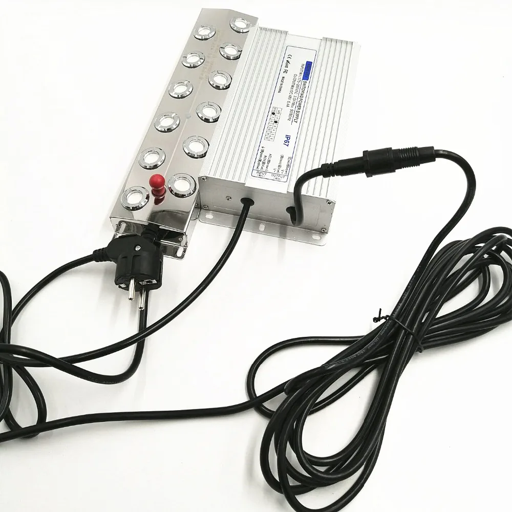 DC 48V 9 Kg/giờ 12 Đầu Máy Phun Sương Tạo Độ Ẩm 220V Ổ Điện Chống Nước Bao Gồm Phao Phòng Và 10 Chiếc atomizer Chip