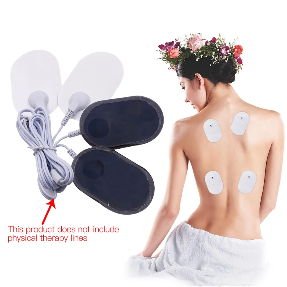 20PCS Silicone Gel Tens Units Electrode Replacement Pads Electrode Pacthes For Mini Full Body Massagers Skin Stickers Dropship