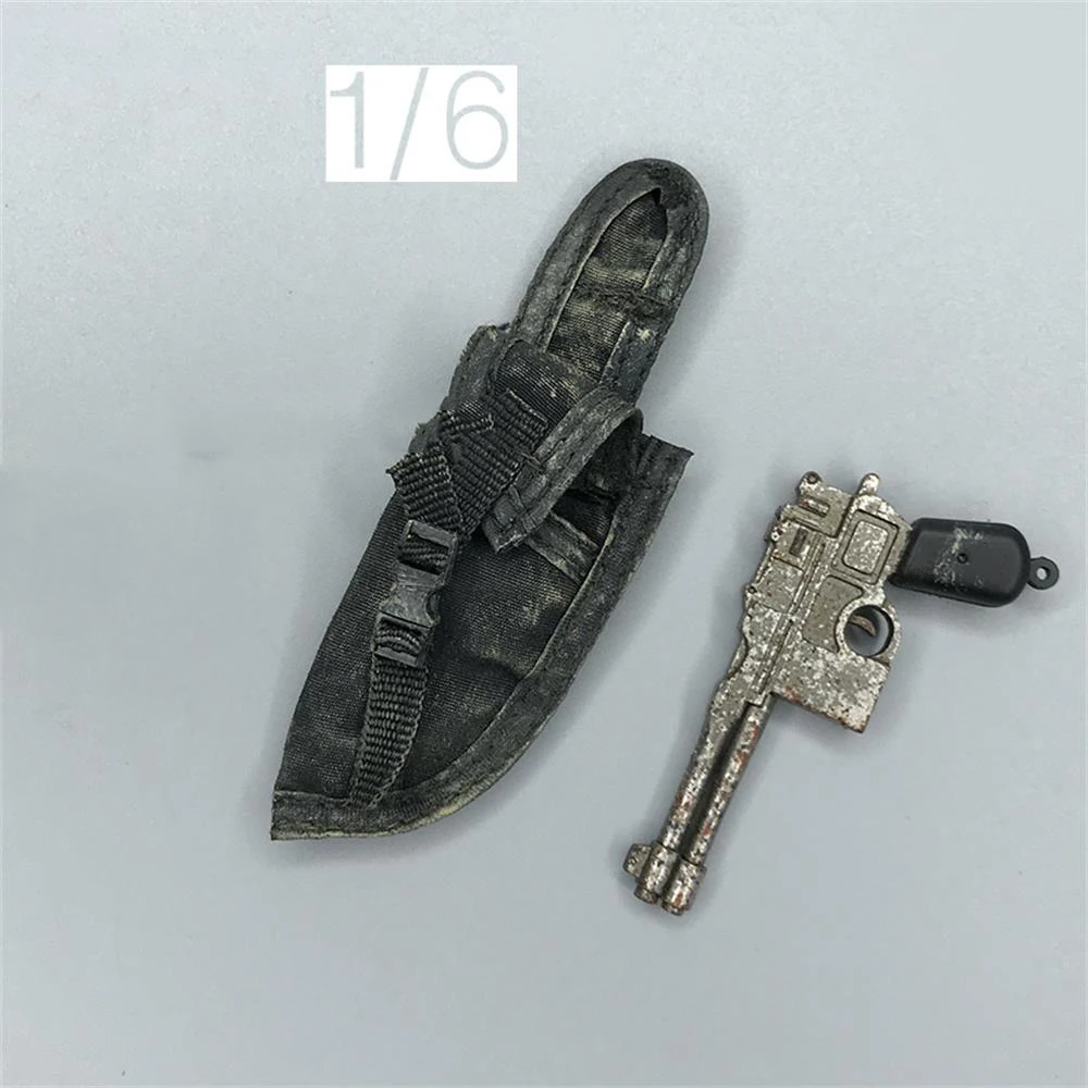 1/6th Old Grunge Dirty Holster PVC Material Can't Be Fired For Figures Action Scene Component