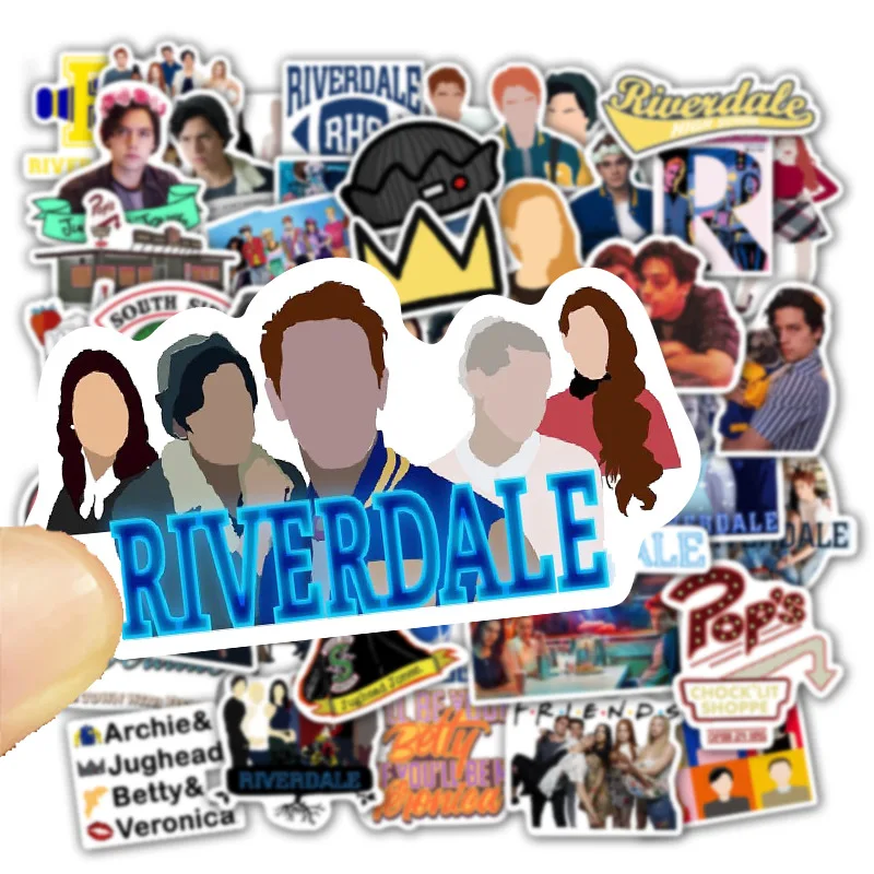 10/30/50PCS TV Series Riverdale Stickers for Laptop Water Bottle Bike Waterproof Graffiti Decals Aesthetic Sticker Kids Toys