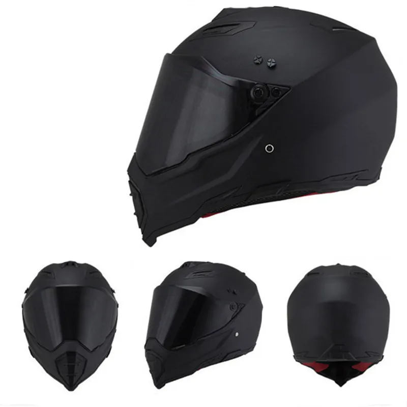 Hot Sell Gloss Black Helmet Motorcycle Racing Bicycle Helmet  Atv Dirt Bike Downhill Mtb Dh Cross Helmet Capacetes S M L Xl Xxl