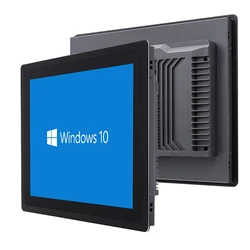 15 10 12 Inch Embedded Industrial Computer All in One PC Panel with Resistive Touch Screen J1900 Built in WiFi for Win10 Pro