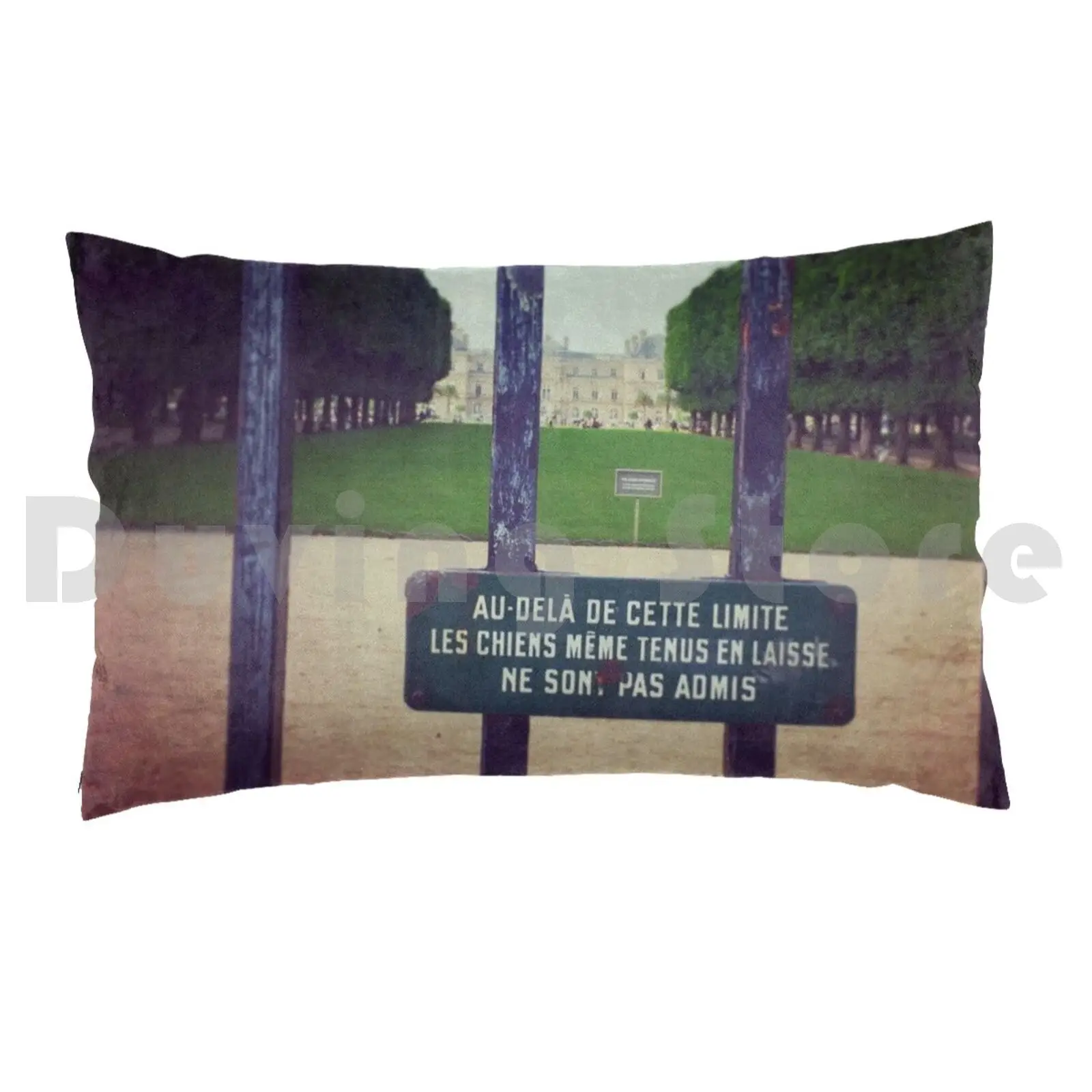 Gotta Be Above It Pillow Case 20*30 Inch Jardin Du Luxembourg Paris Parisian Garden French Garden Paris France