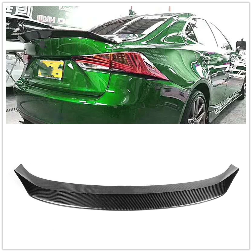 

Rear Spoiler Wing For LEXUS IS200t IS250 IS350 IS300 F Sport 2014-2020 Real Carbon Fiber Car Decklid Trunk Lid Splitter Lip Trim