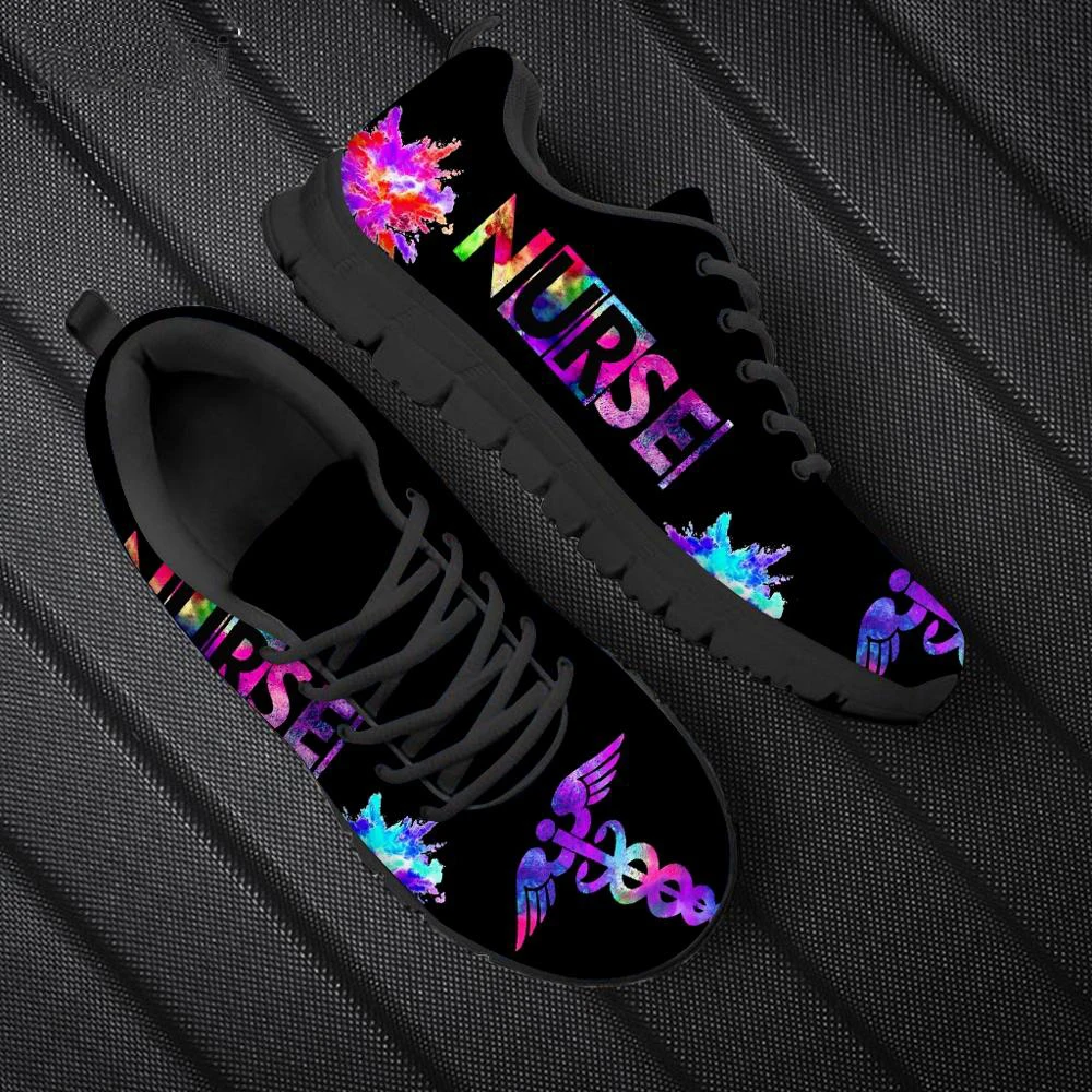 Zapatillas Mujer 2025 Galaxy Nurse Printed Jogging Shoes for Women Casual Mesh Ladies Sneakers Nursing Gifts For Woman Footwear