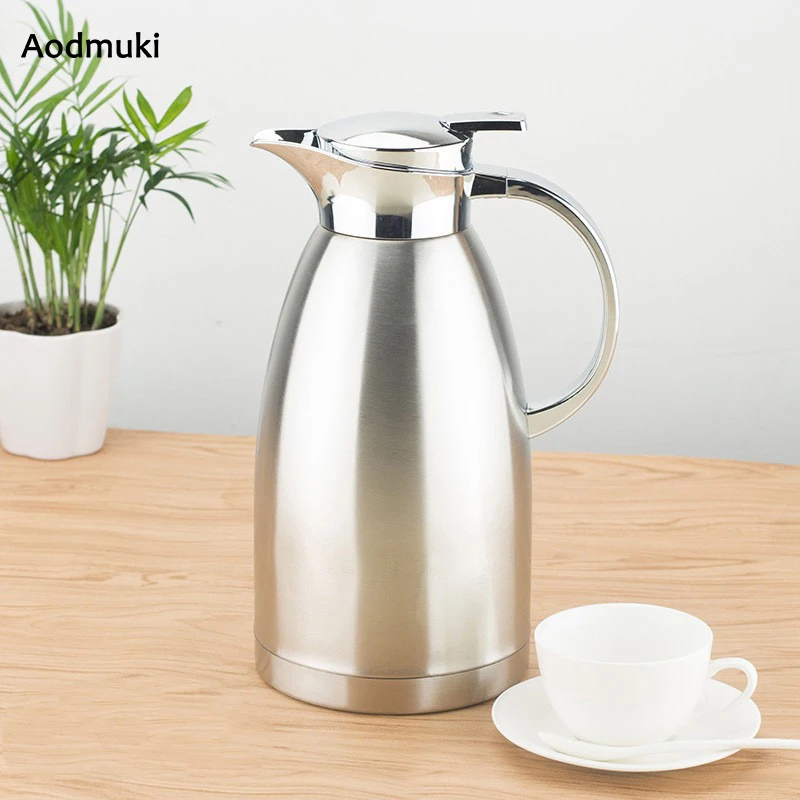 Large Capacity Kettle Double Layer Water Jug Stainless Steel Vacuum Bottle Insulation Vacuum Pot Home Heat Preservation Kettle