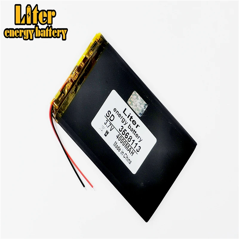 3.7V 4000mAh 3568113 Lithium polymer Battery with protection board For Tablet TALK7X Colorfly E708 Q2 A96 A13 A78