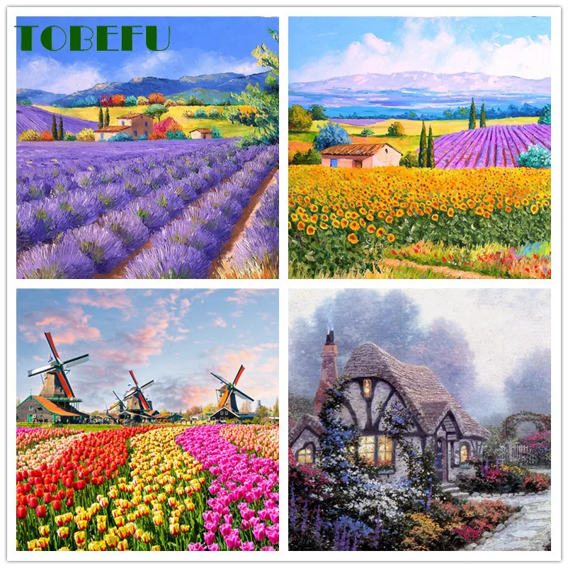 TOBEFU-Puzzle de Décompression pour Enfant et Adulte, Jouet à Assembler avec Image de Paysage, 500 Pièces