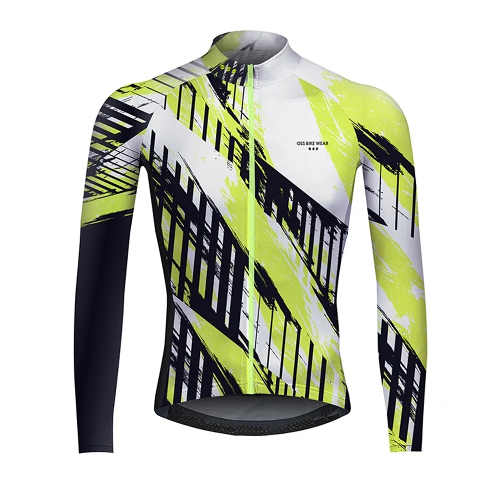 OSS-Veste de Cyclisme Thermique à Manches sulfpour Homme, Maillot Chaud, Coupe-Vent d'Équipe Professionnelle, Vêtement de Vélo, Hiver