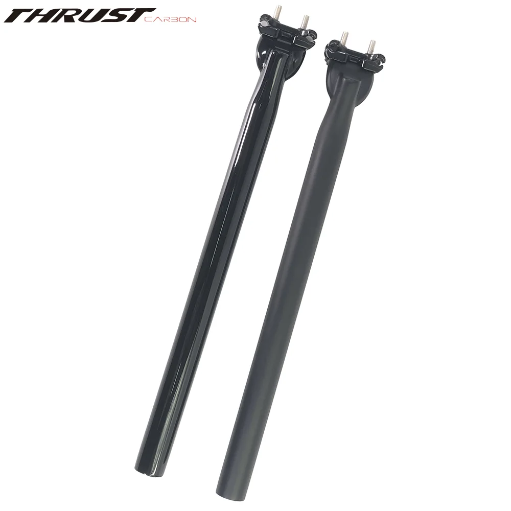 

THRUST-T1000 Mountain Bike Carbon Seatpost, Black UD Bicycle Seat Post, 27.2mm, 31.6mm, 350mm, 400mm, Bicycle Parts, 2024