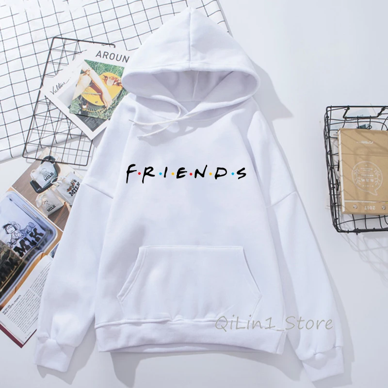 

friends sweatshirt harajuku kawaii hoodie woman cap sudadera mujer best friend birthday gift winter clothes bff streewear hoody