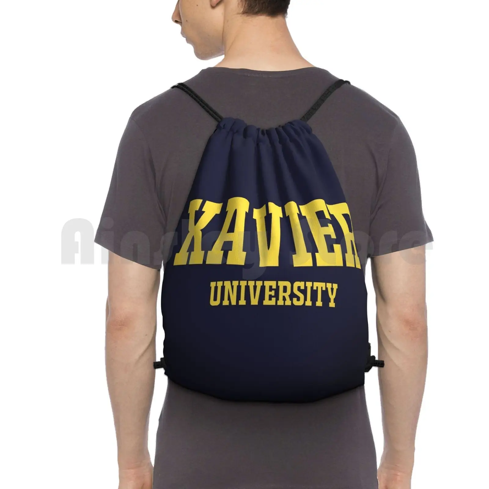 

Xavier University School Backpack Drawstring Bags Gym Bag Waterproof X Men Superhero Cyclops Charels Xavier Professor X